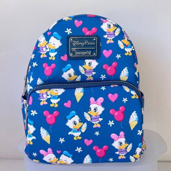 Disney parks loungefly baby daisy and Donald Duck mini backpack new with tags